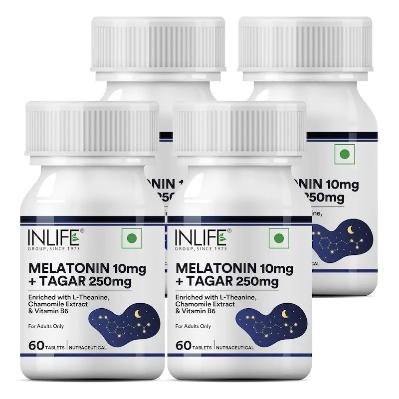 Inlife Melatonin (10mg) with Tagar (250mg) - 60 Tablets