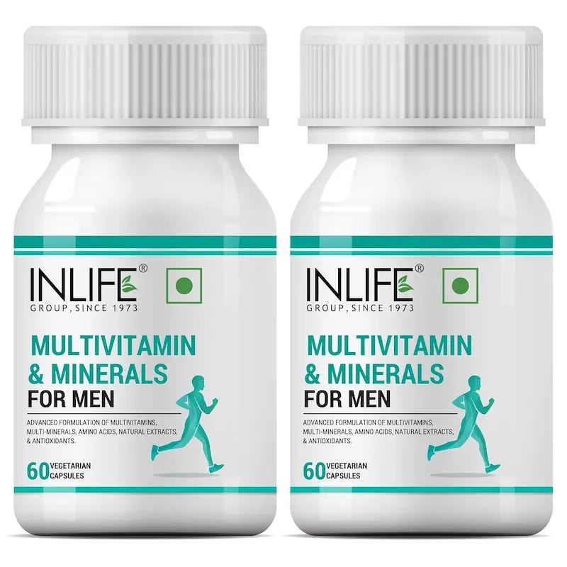 INLIFE Multivitamins & Minerals Amino Acids Antioxidants for Men Health Supplement
