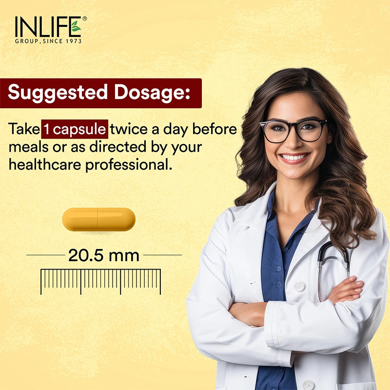 INLIFE Curcumin 95 Advanced (95% Curcuminoids) & Piperine Supplement