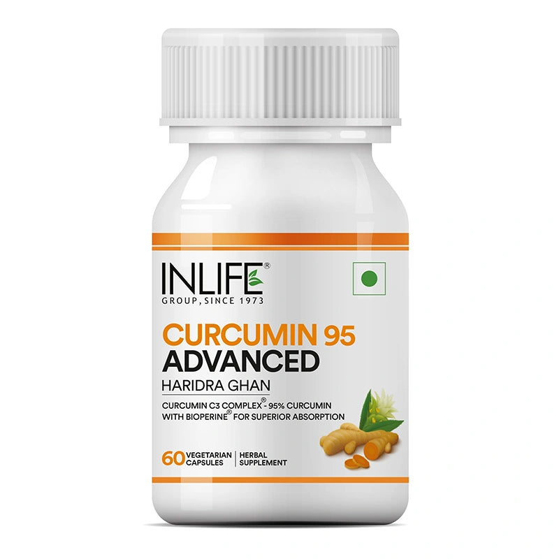 INLIFE Curcumin 95 Advanced (95% Curcuminoids) & Piperine Supplement