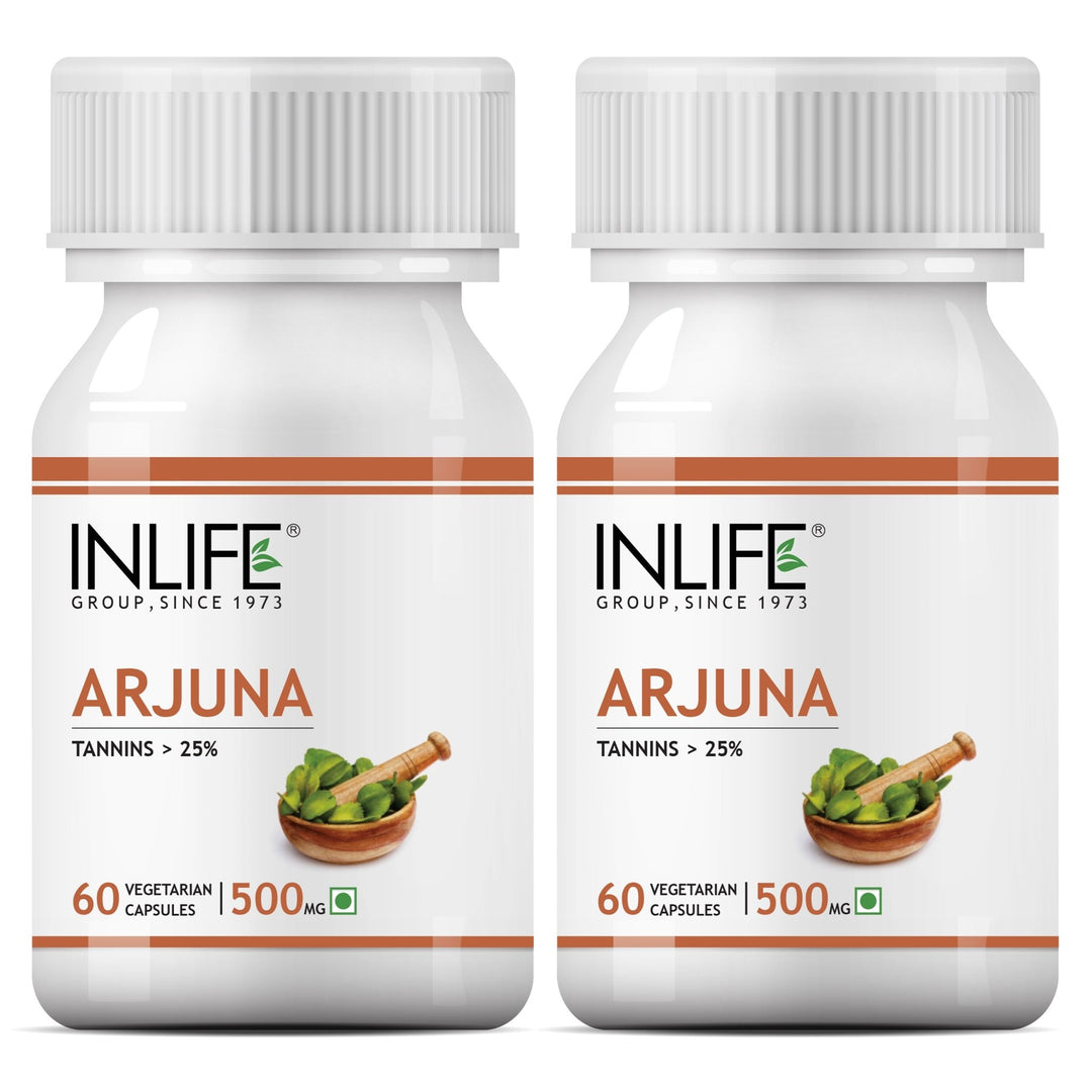INLIFE Arjuna Extract Supplement, 500 mg - INLIFE Healthcare (International)