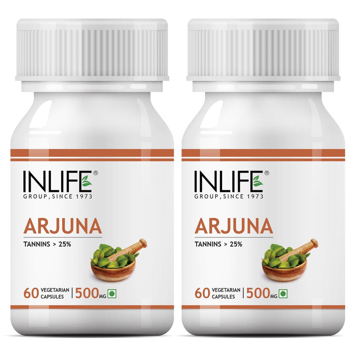 INLIFE Arjuna Extract Supplement, 500 mg - INLIFE Healthcare (International)
