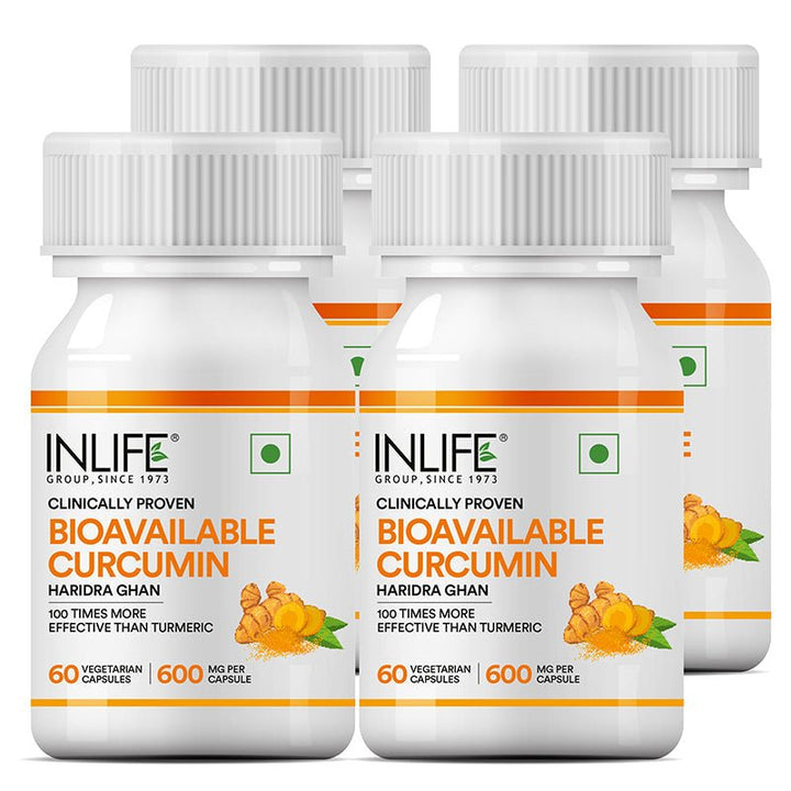 INLIFE Bioavailable Curcumin Supplement, 600mg - INLIFE Healthcare (International)
