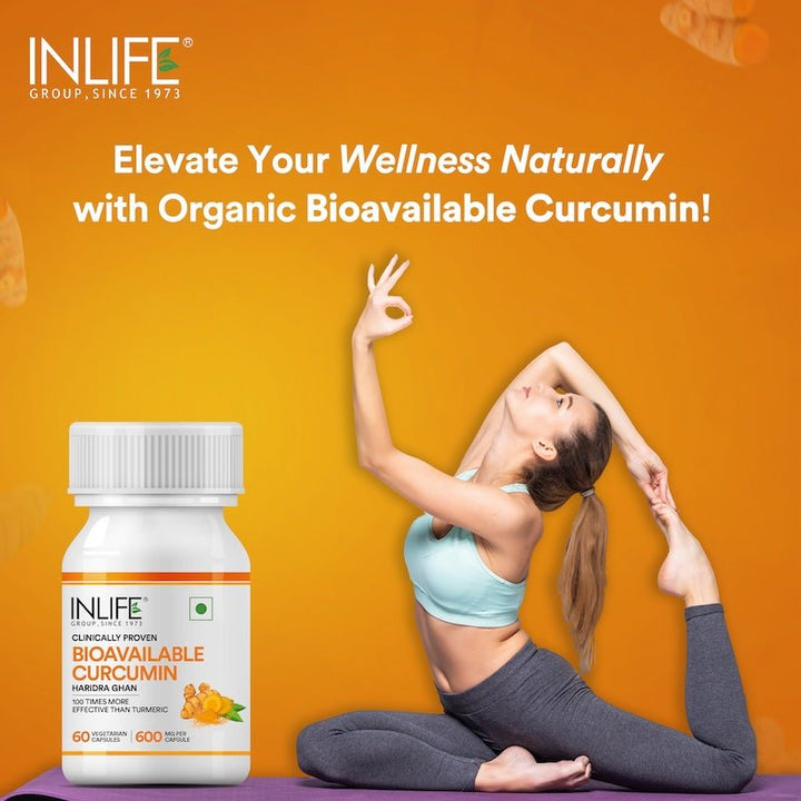 INLIFE Bioavailable Curcumin Supplement, 600mg - INLIFE Healthcare (International)