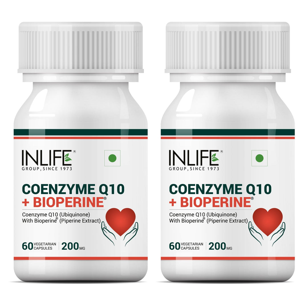 INLIFE Coenzyme Q10 CoQ10 200mg with Bioperine (Piperine) 8mg Supplement - INLIFE Healthcare (International)