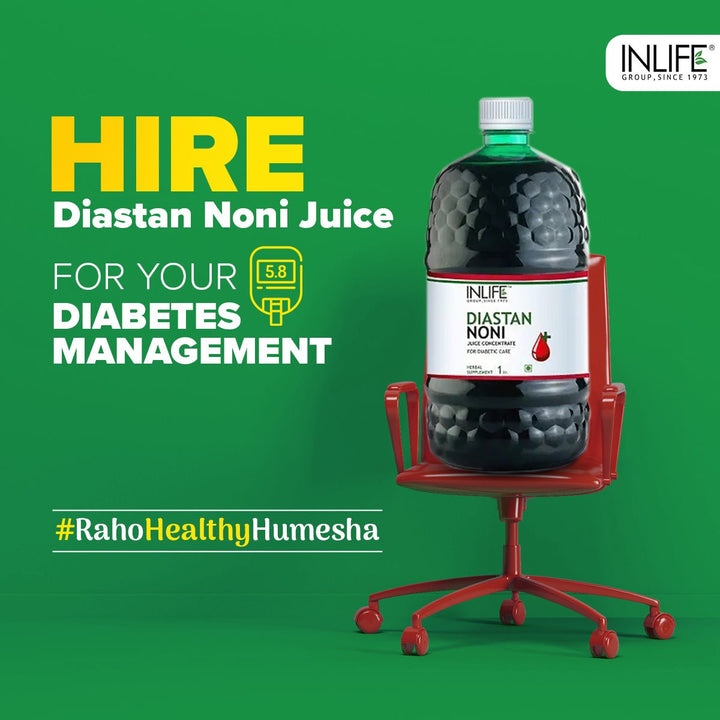 INLIFE Diastan Noni Juice Concentratefor Diabetic Care - 1 Litre - INLIFE Healthcare (International)