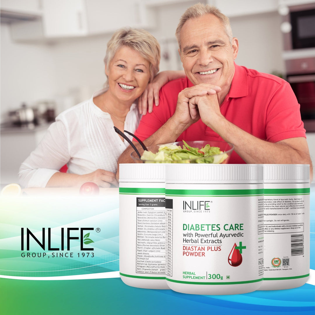 INLIFE Diastan Plus Powder Diabetes Care Ayurvedic Herbal Supplement, 300 grams - INLIFE Healthcare (International)