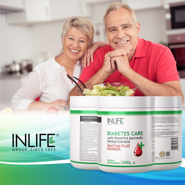 INLIFE Diastan Plus Powder Diabetes Care Ayurvedic Herbal Supplement, 300 grams - INLIFE Healthcare (International)