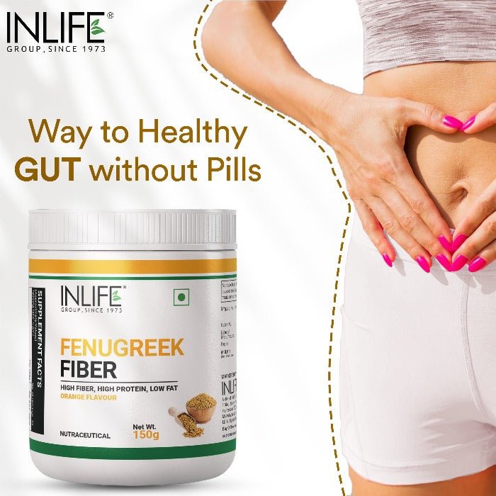 INLIFE Fenugreek Fiber Powder, 150g (Orange) - INLIFE Healthcare (International)
