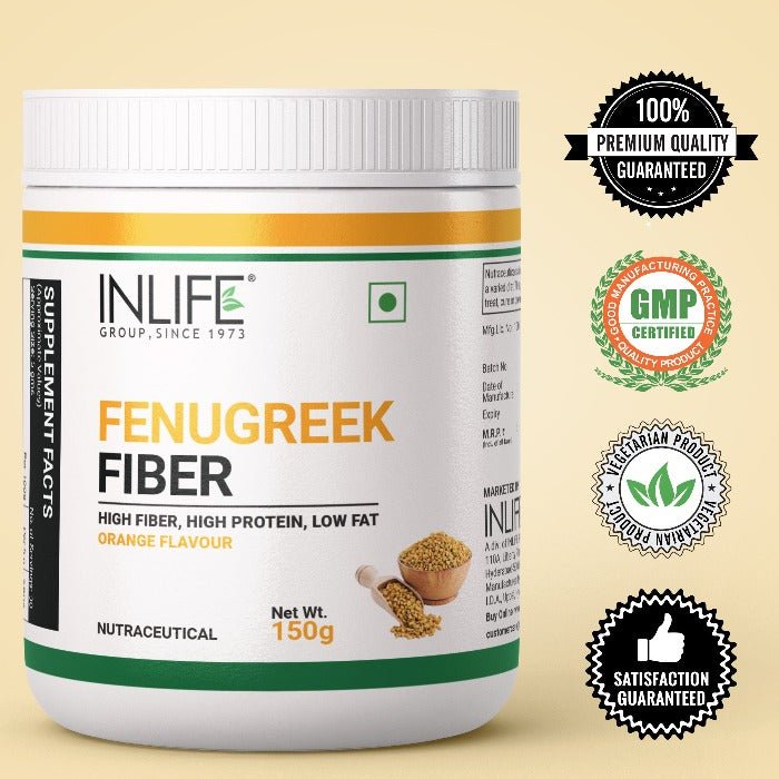 INLIFE Fenugreek Fiber Powder, 150g (Orange) - INLIFE Healthcare (International)