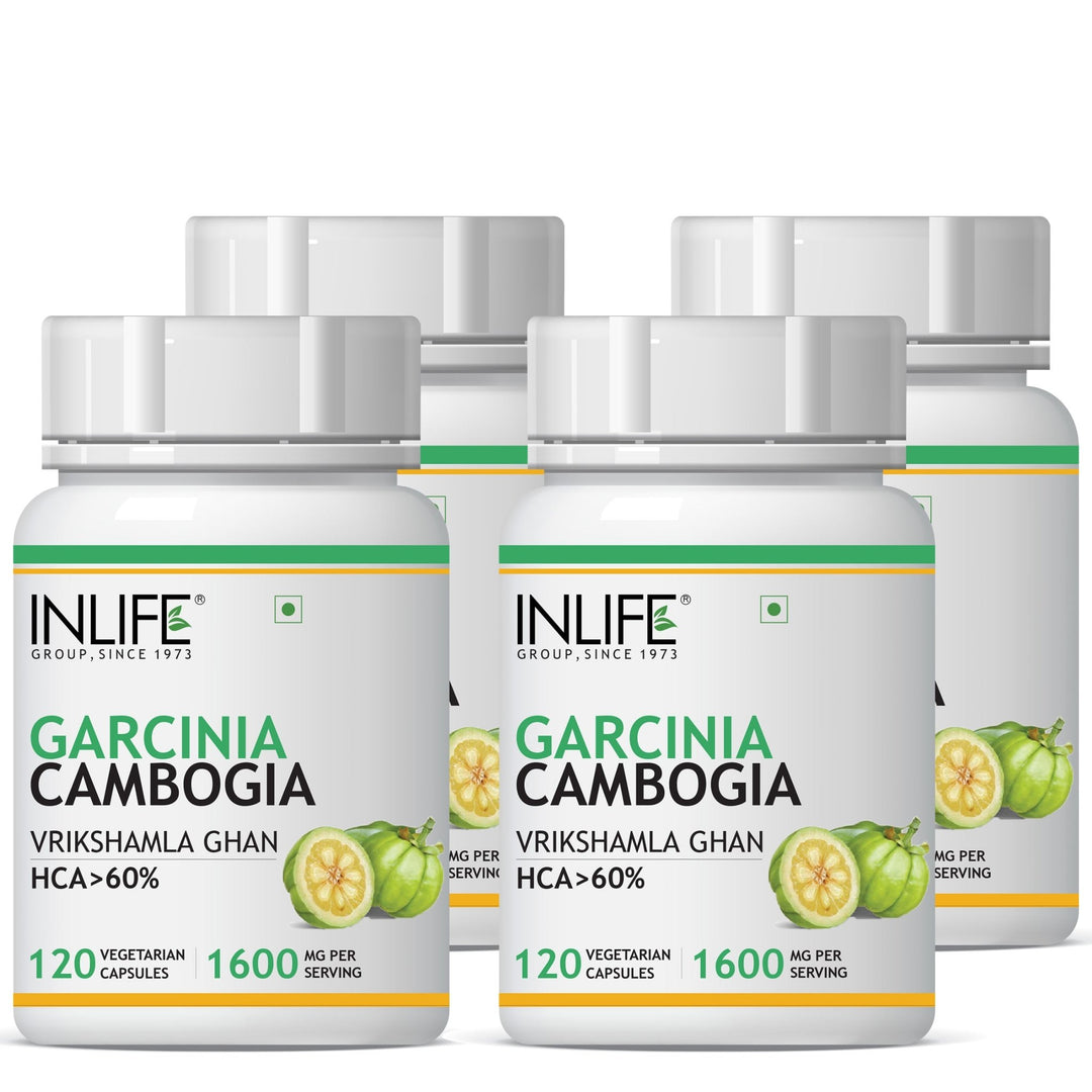 INLIFE Garcinia Cambogia Fruit Extract 60% HCA Supplement, 1600mg - INLIFE Healthcare (International)