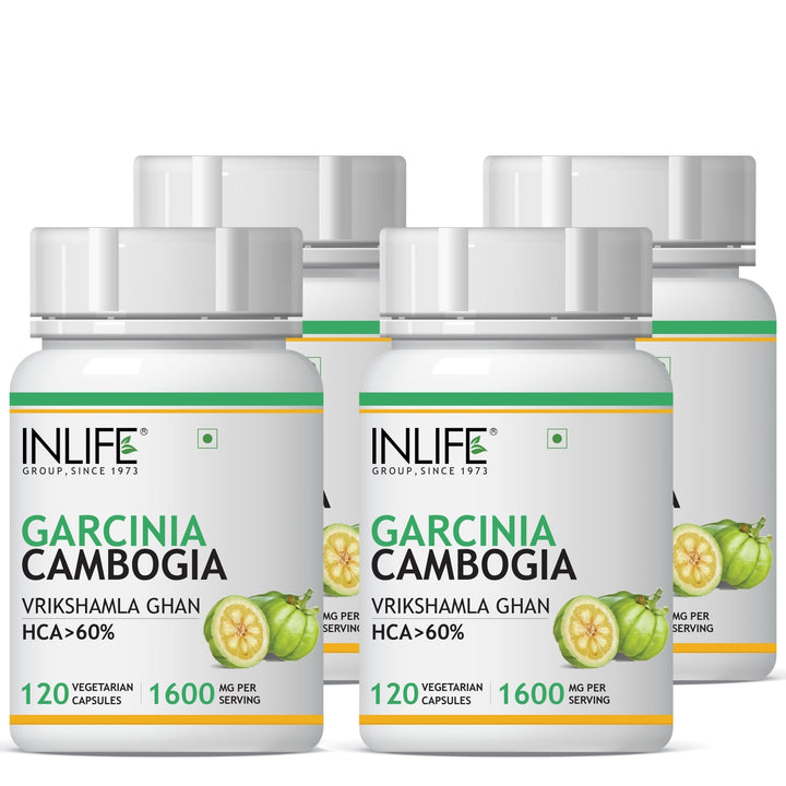 INLIFE Garcinia Cambogia Fruit Extract 60% HCA Supplement, 1600mg - INLIFE Healthcare (International)