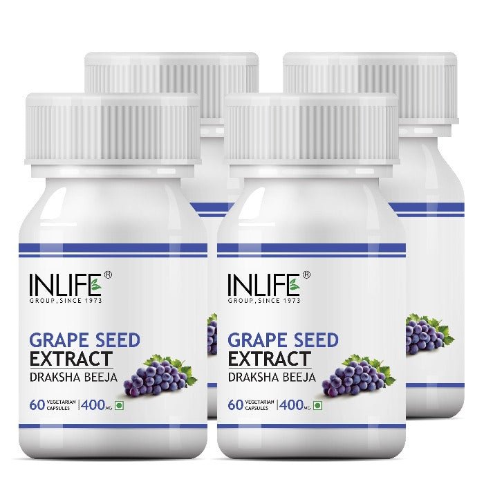 INLIFE Grape Seed Extract (Proanthocyanidins > 95%), 400 mg - INLIFE Healthcare (International)