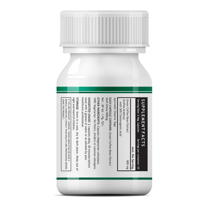 INLIFE Green Coffee Bean Extract (50% Chlorogenic Acid), 800 mg - INLIFE Healthcare (International)