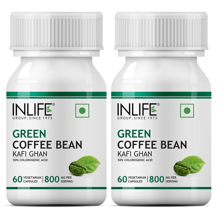 INLIFE Green Coffee Bean Extract (50% Chlorogenic Acid), 800 mg - INLIFE Healthcare (International)