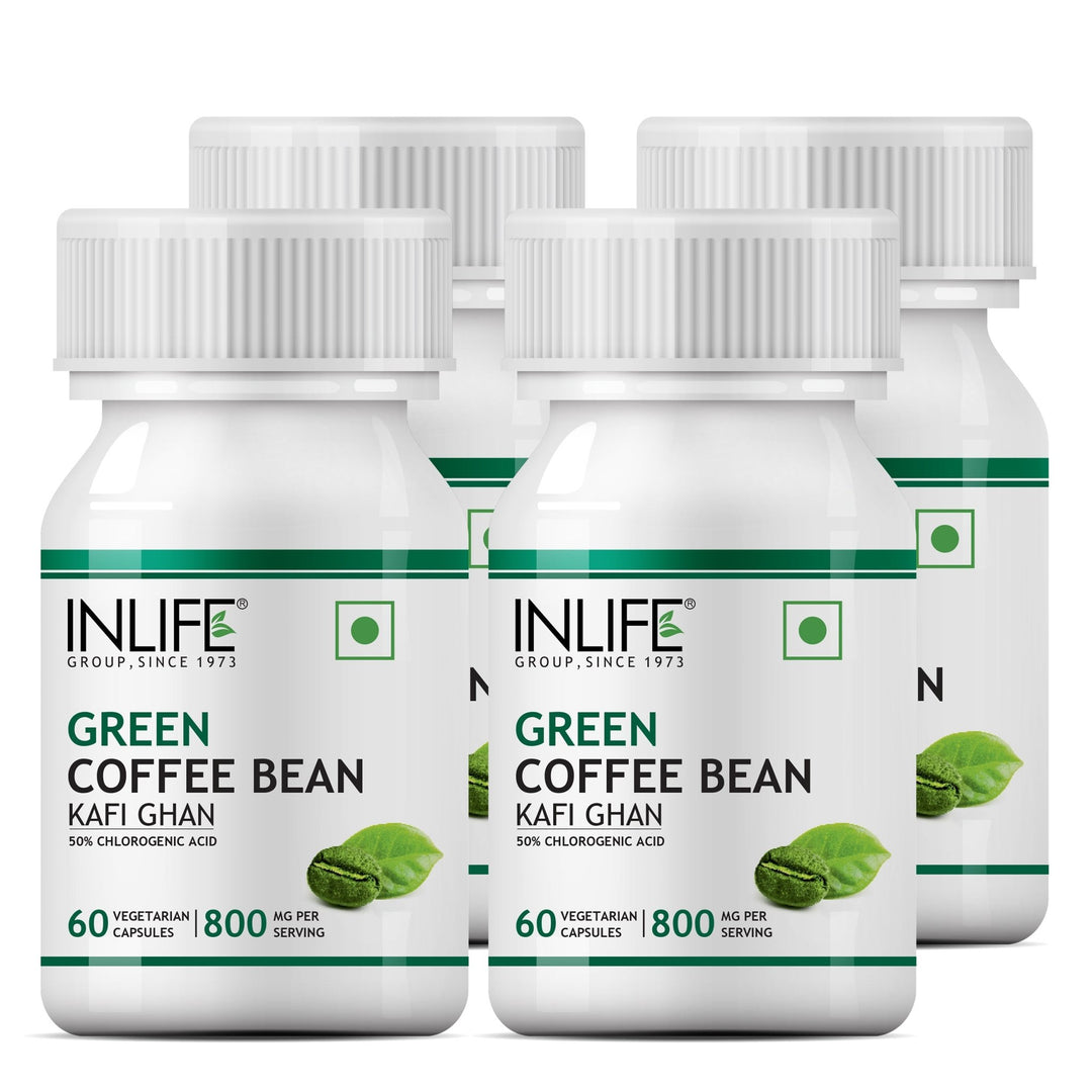 INLIFE Green Coffee Bean Extract (50% Chlorogenic Acid), 800 mg - INLIFE Healthcare (International)
