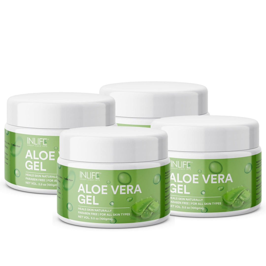 INLIFE Natural Aloe Vera Face Gel, Paraben Free, 100g - INLIFE Healthcare (International)