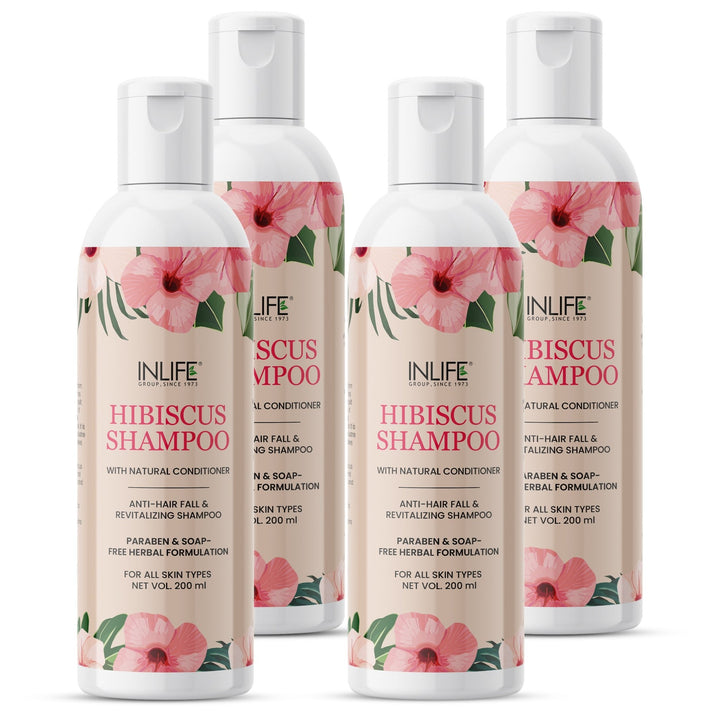 INLIFE Natural Hibiscus Shampoo, Anti Hair Fall, Soap Paraben Free, 200ml - INLIFE Healthcare (International)