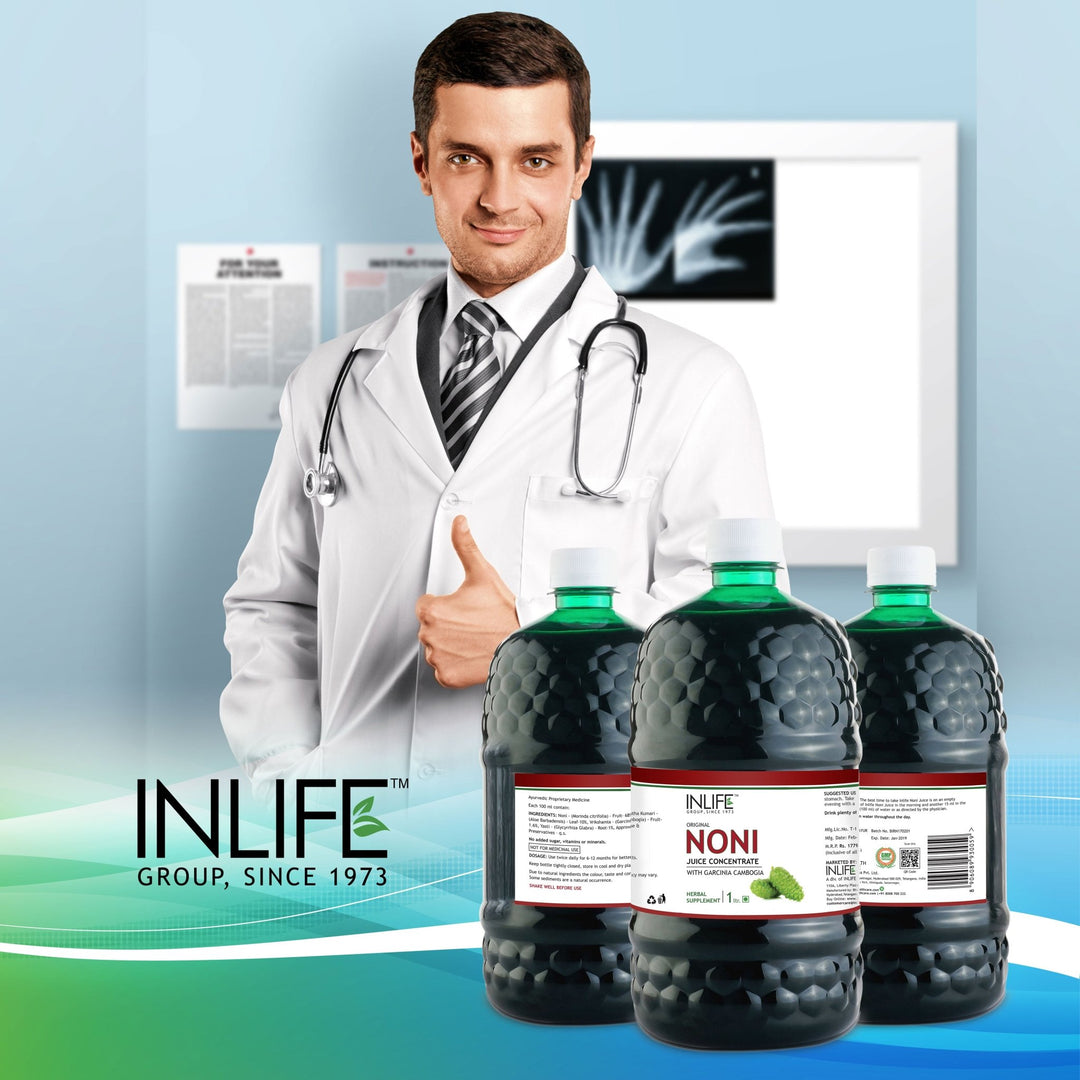INLIFE Noni Gold Fruit Juice Concentrate with Garcinia & Aloe Vera Liquid Drink - 1 Litre - INLIFE Healthcare (International)