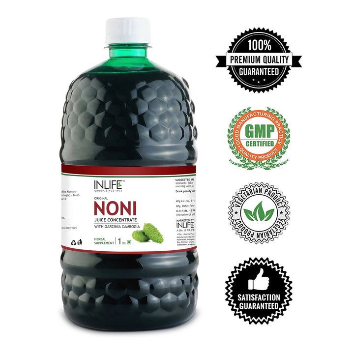 INLIFE Noni Gold Fruit Juice Concentrate with Garcinia & Aloe Vera Liquid Drink - 1 Litre - INLIFE Healthcare (International)