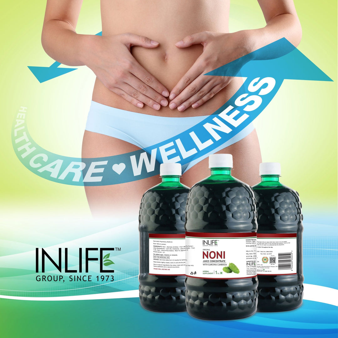 INLIFE Noni Gold Fruit Juice Concentrate with Garcinia & Aloe Vera Liquid Drink - 1 Litre - INLIFE Healthcare (International)