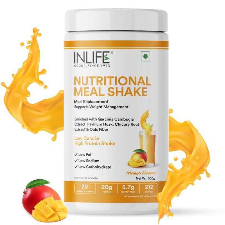 INLIFE Nutritional Meal Replacement Protein Shake, 11g Protein, 0g Added Sugar (500g 16 Servings) - INLIFE Healthcare (International)