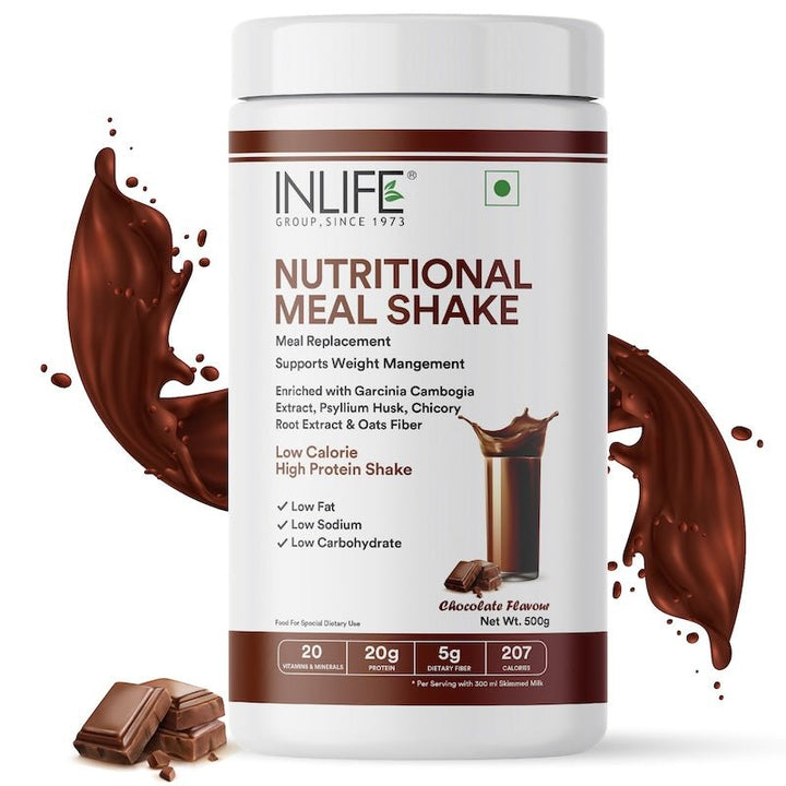 INLIFE Nutritional Meal Replacement Protein Shake, 11g Protein, 0g Added Sugar (500g 16 Servings) - INLIFE Healthcare (International)