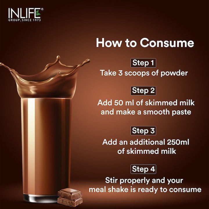 INLIFE Nutritional Meal Replacement Protein Shake, 11g Protein, 0g Added Sugar (500g 16 Servings) - INLIFE Healthcare (International)