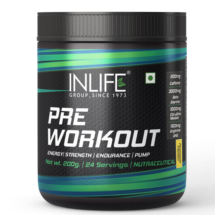 INLIFE Pre Workout Supplement, 200g (24 Servings) - INLIFE Healthcare (International)