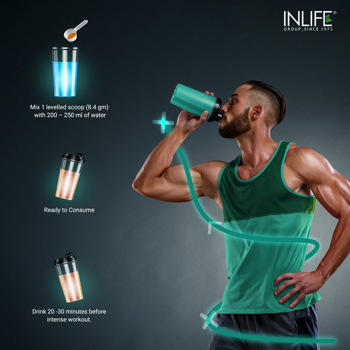 INLIFE Pre Workout Supplement, 200g (24 Servings) - INLIFE Healthcare (International)