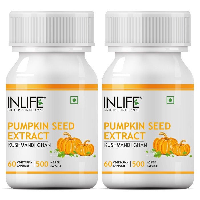 INLIFE Pumpkin Seed Extract Supplement, 500 mg - INLIFE Healthcare (International)