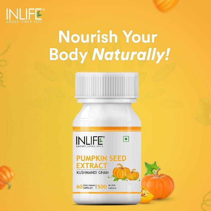 INLIFE Pumpkin Seed Extract Supplement, 500 mg - INLIFE Healthcare (International)
