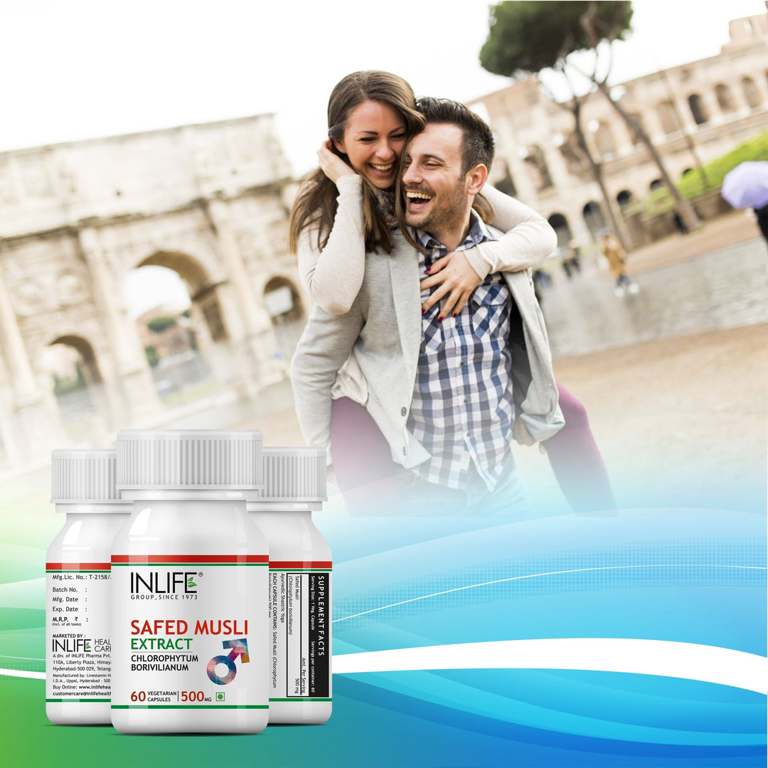 INLIFE Safed Musli Extract Supplement, 500mg - INLIFE Healthcare (International)
