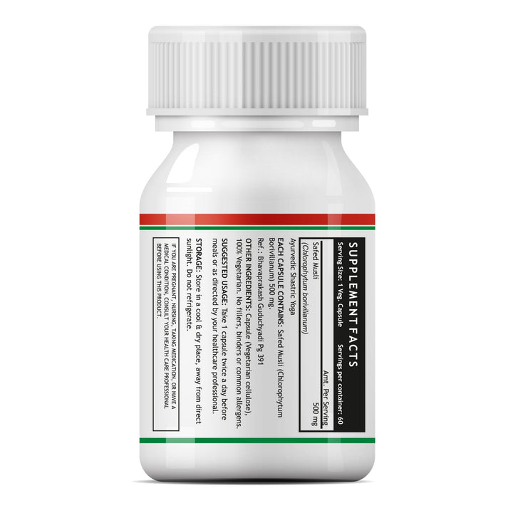 INLIFE Safed Musli Extract Supplement, 500mg - INLIFE Healthcare (International)
