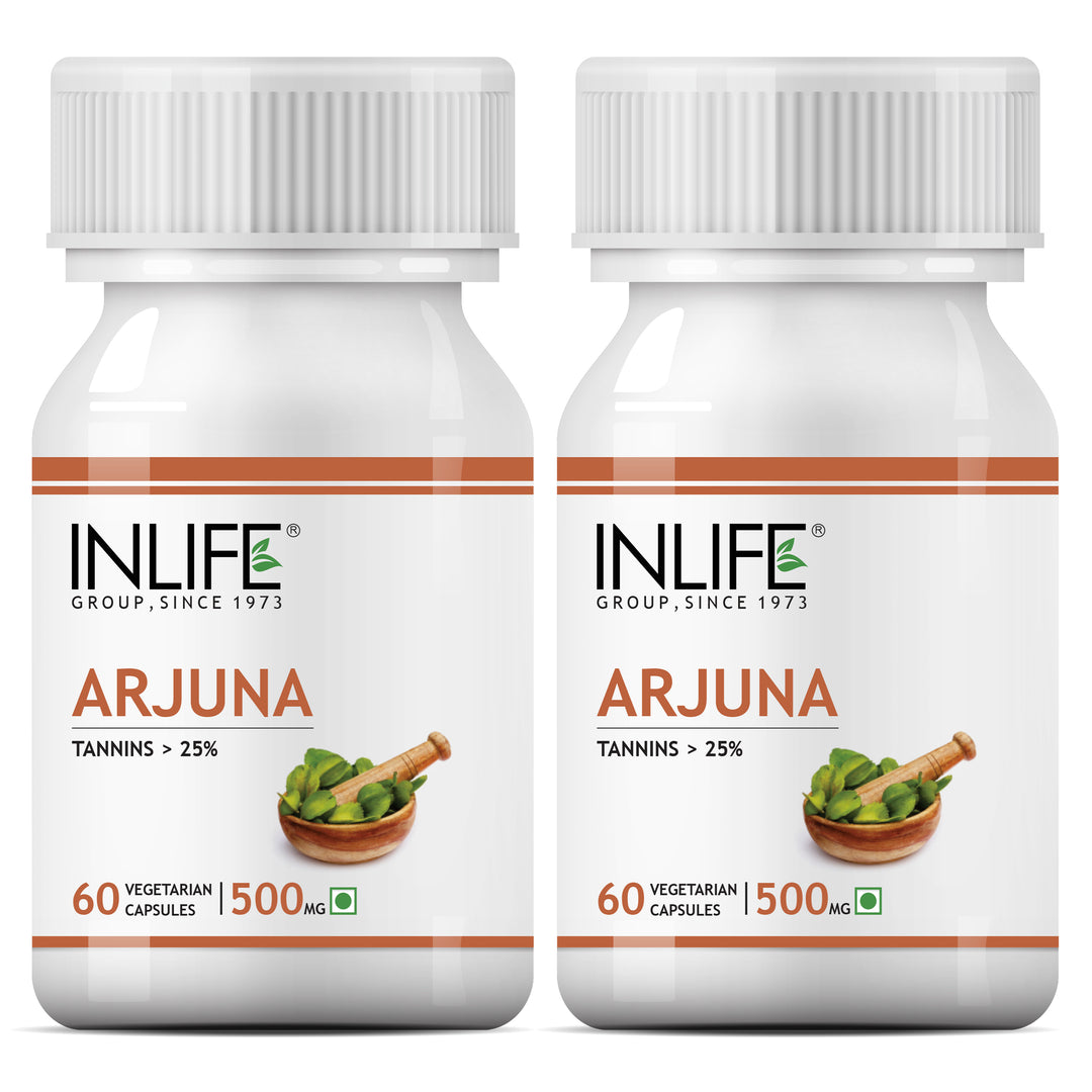 INLIFE Arjuna Extract Supplement, 500 mg