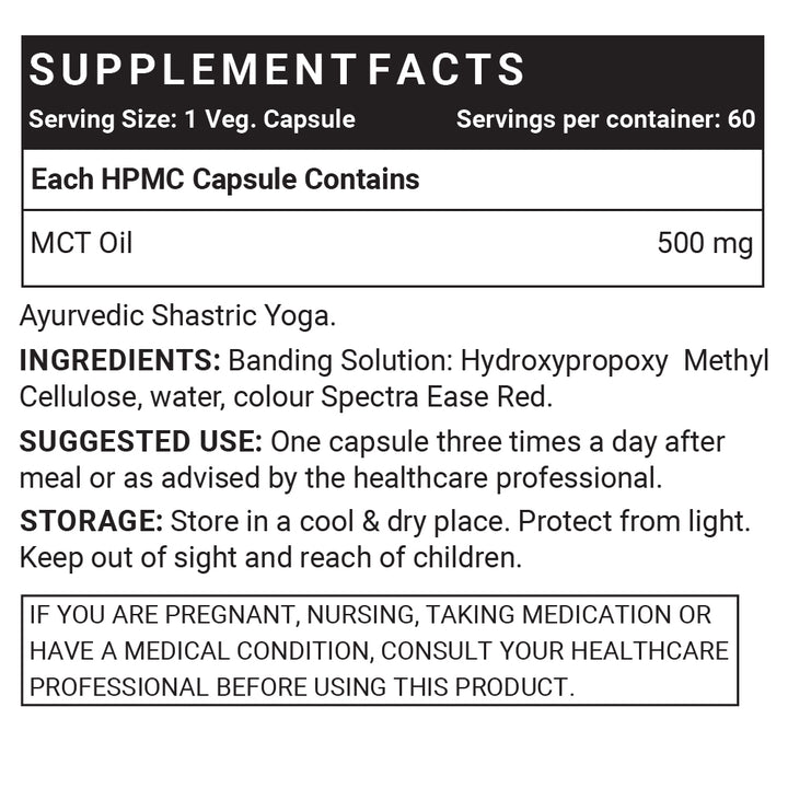 INLIFE Pure MCT Oil C8 C10 Keto Diet Friendly Supplement, 500mg