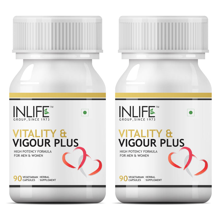 INLIFE Vitality Plus Supplement Safed Musli, Shilajit, Mucuna Pruriens, Ashwagandha powerful ingredients