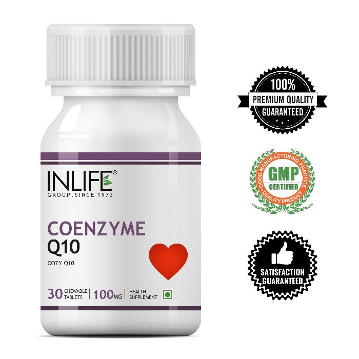 INLIFE Coenzyme Q10 CoQ10 Ubiquinone Supplement, 100mg