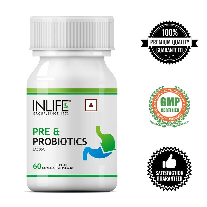 INLIFE Prebiotics and Probiotics Supplement for Men Women