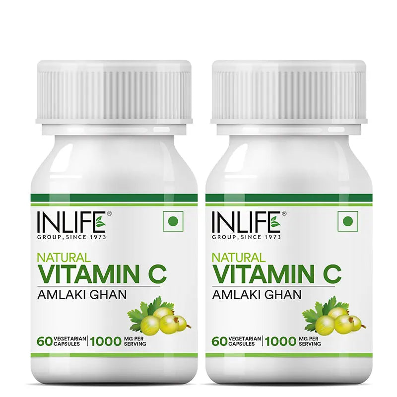 INLIFE Natural Vitamin C Amla Extract Supplement | Immunity, Overall Wellness for Men and Women