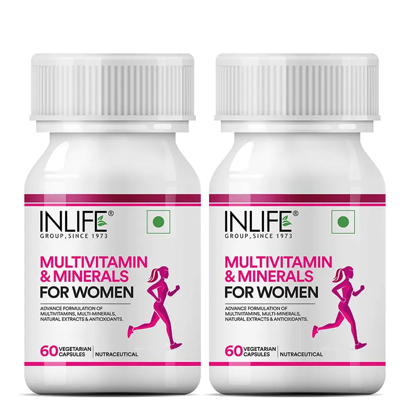 INLIFE Multivitamins & Minerals Antioxidants for Women Daily Formula Vitamins Supplement