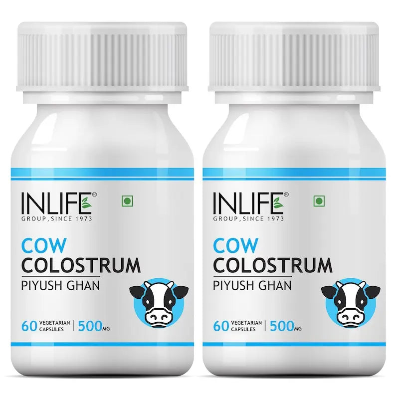 INLIFE Colostrum Capsules 500mg | Ayurvedic Immune & Gut Health Supplement