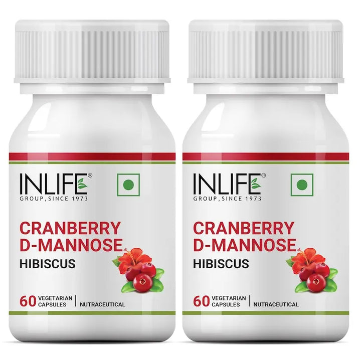 INLIFE Cranberry D-Mannose & Hibiscus Extract Supplement