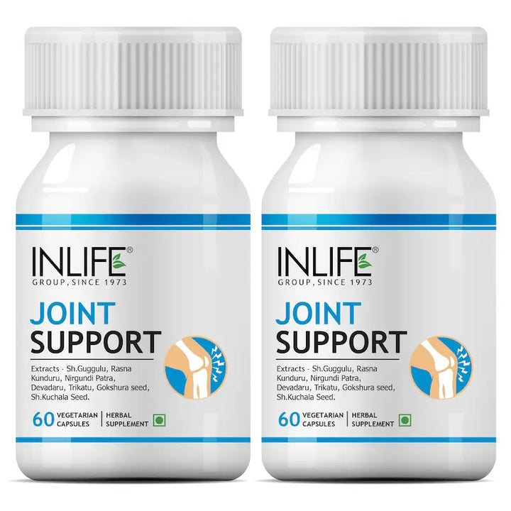 INLIFE Joint Support Supplement with Ayurvedic Herbs | Boswellia Serrata, Guggul, Tribulus, Rasna