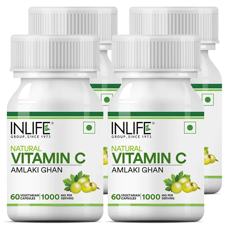 INLIFE Natural Vitamin C Amla Extract Supplement | Immunity, Overall Wellness for Men and Women