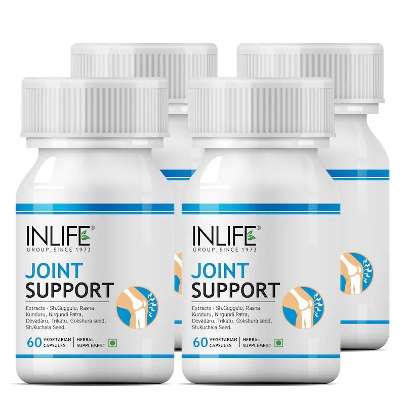 INLIFE Joint Support Supplement with Ayurvedic Herbs | Boswellia Serrata, Guggul, Tribulus, Rasna