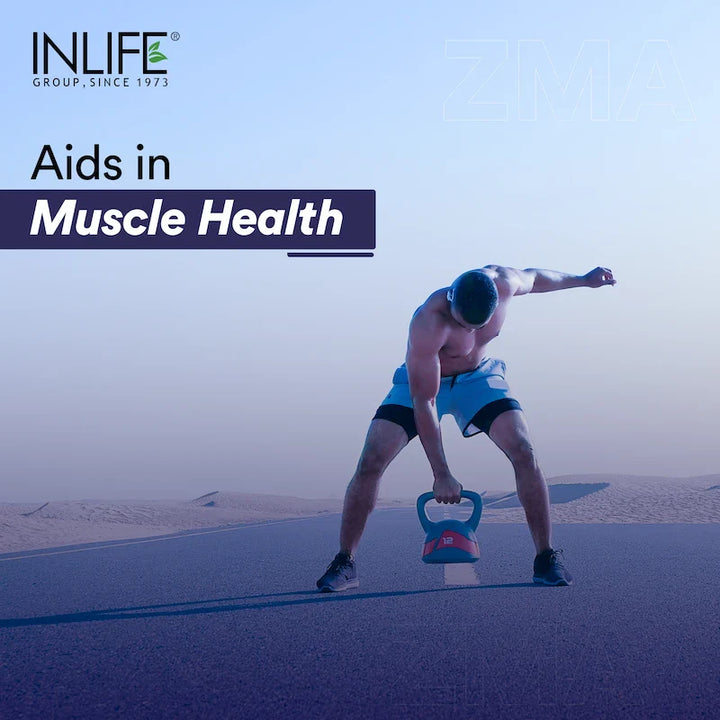 INLIFE ZMA- Zinc Magnesium Aspartate and Vitamin B6 Supplement