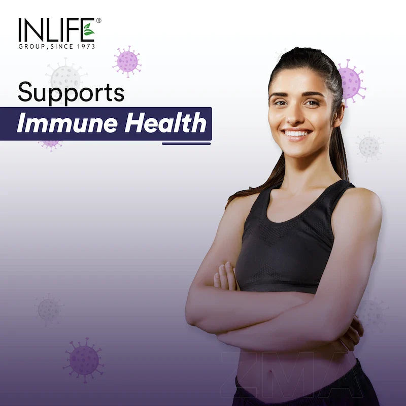 INLIFE ZMA- Zinc Magnesium Aspartate and Vitamin B6 Supplement