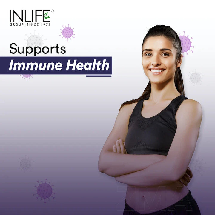 INLIFE ZMA- Zinc Magnesium Aspartate and Vitamin B6 Supplement
