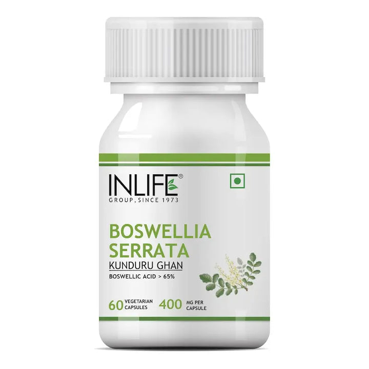 INLIFE Boswellia Serrata Extract (Boswellic Acids > 65%), 400 mg